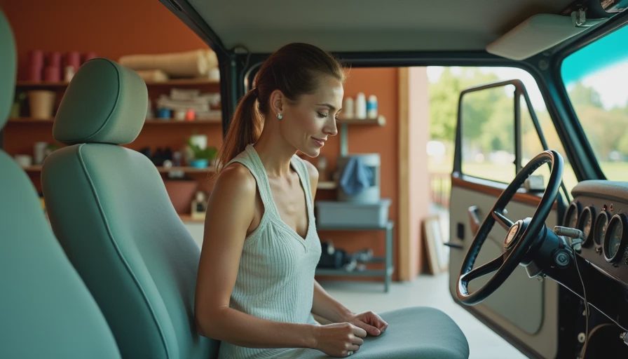 Visual context for how do you reupholster a car seat